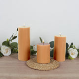 6-Pack 3x6inch Unscented Dripless Pillar Candles – Beige Long-Burning Wax Candles