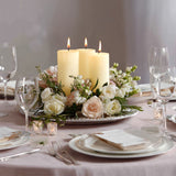 6-Pack 3x6inch Unscented Dripless Pillar Candles – Ivory Long-Burning Wax Candles