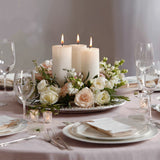 6-Pack 3x6inch Unscented Dripless Pillar Candles – White Long-Burning Wax Candles