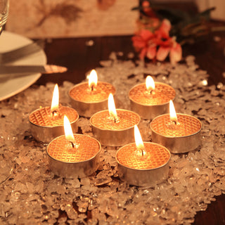 Add Elegance to Your Event with Metallic Rose Gold Tealight Candles