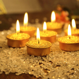 Elevate Your Event Decor with Metallic Gold Tealight Candles