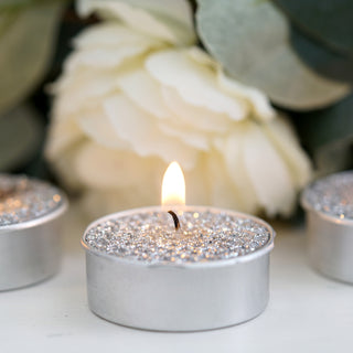 Create Unforgettable Memories with Our Metallic Silver Tealight Candles