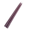 12 Pack | 11inch Violet Amethyst Premium Unscented Spiral Wax Taper Candles#whtbkgd