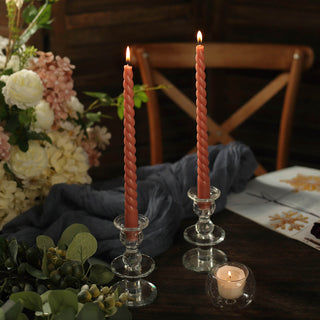 Enhance Your Decor with Dusty Rose Dinner Candle Sticks