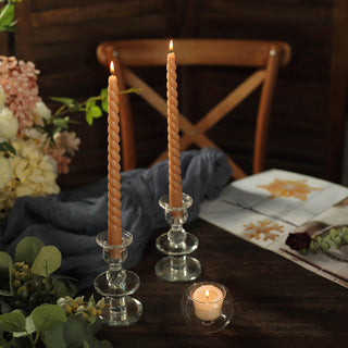 Create Unforgettable Moments with Beige Wax Taper Candles