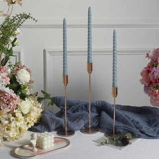 Create a Beautiful Atmosphere with Dusty Blue Taper Candles