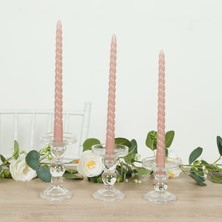 <h3 style="margin-left:0px;"><strong>Long-Lasting Dusty Rose Taper Candles for Memorable Events</strong>