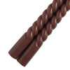 12 Pack | 11inch Mocha Brown Premium Unscented Spiral Wax Taper Candles