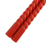 12 Pack 11inch Terracotta (Rust) Premium Unscented Spiral Wax Taper Candles