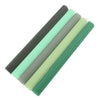 5 Pack | 9inch Assorted Green Premium Unscented Ribbed Wax Taper Candles#whtbkgd
