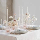 10-Pack Taper Candles Premium Wax Design White - Unscented Candles for Upscale Settings 12inch