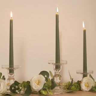 <h3 style="margin-left:0px;"><strong>Versatile Dusty Sage Green Wax Taper Candles</strong>