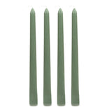 12 Pack Dusty Sage Green Premium Wax Taper Candles, Unscented Candles - 10inch#whtbkgd