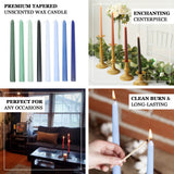 10 Pack Red 10inch Premium Wax Taper Candles, Unscented Candles