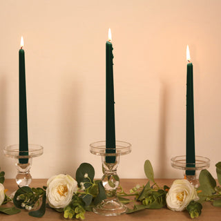 <h3 style="margin-left:0px;"><strong>Versatile Hunter Emerald Green Wax Taper Candles</strong>