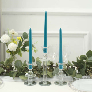 Elegant Blue Taper Candles for Stunning Event Decor