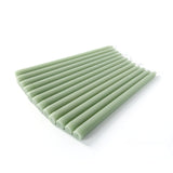 12 Pack Sage Green Premium Wax Taper Candles, Unscented Candles - 10inch