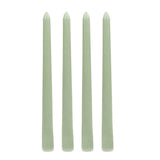 12 Pack Sage Green Premium Wax Taper Candles, Unscented Candles - 10inch#whtbkgd