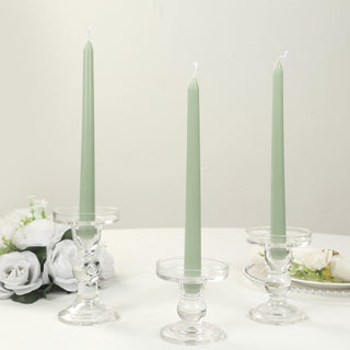 <h3 style="margin-left:0px;"><strong>Sage Green Wax Taper Candles for Elegant Events</strong>