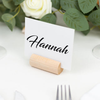 Natural Rustic Style Wooden Place Card Holders
