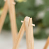 10 Pack | 5inch Natural Mini Rustic Place Card Table Number Holders