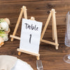 10 Pack | 7inch Natural Small Rustic Place Card Table Number Holders
