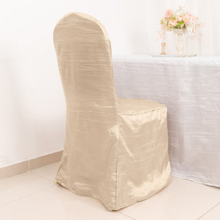 Create Unforgettable Events with Beige Reusable Chair Cover