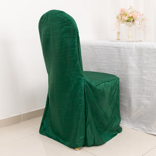 Create a Timeless and Elegant Atmosphere with the Hunter Emerald Green Reusable Chair Cover