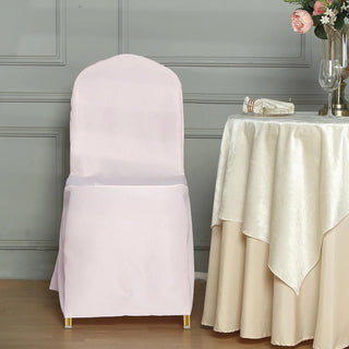 <span style="background-color:transparent;color:#000000;">Versatile &amp; Reusable Blush Banquet Chair Covers</span>