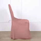 10 Pack Dusty Rose Polyester Banquet Chair Covers