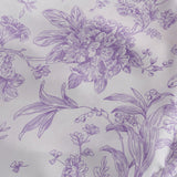 10 Pack Polyester Chair Covers for Folding Chairs – White Lavender Lilac French Toile#whtbkgd