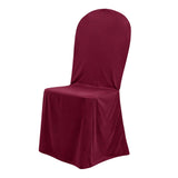 Burgundy chair cover for elegant event decor #whtbkgd