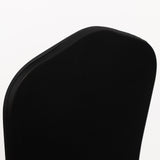 10 Pack Black Spandex Folding Slip On Chair Covers, Stretch Fitted Chair Covers - 160 GSM