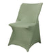 Eucalyptus Sage Green Spandex Stretch Fitted Folding Chair Cover - 160 GSM#whtbkgd