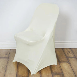 <h3 style="margin-left:0px;"><strong>Versatile Ivory Spandex Folding Chair Covers</strong>