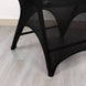 Black Premium Spandex Wedding Chair Cover With 3-Way Open Arch, Fitted Stretched