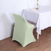 Sage Green Spandex Stretch Fitted Folding Chair Cover - 160 GSM