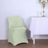Sage Green Spandex Stretch Fitted Folding Chair Cover - 160 GSM