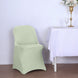 Sage Green Spandex Stretch Fitted Folding Slip On Chair Cover - 160 GSM