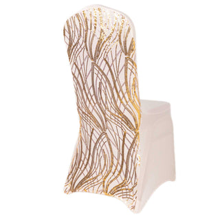 Elevate Your Event with the Rose Gold Spandex Chair Cover