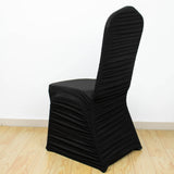 Black Rouge Stretch Spandex Fitted Banquet Chair Cover