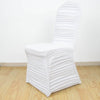 White Rouge Stretch Spandex Fitted Banquet Chair Cover