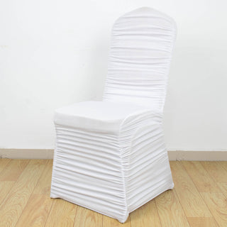 Create a Stunning Look with our White Fitted Chair Cover