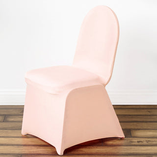 Invest in Quality and Style with the Blush Spandex Chair Cover