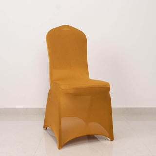 Adorn Your Event With Gold Spandex Banquet Slip-On Chair Cover