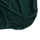 Hunter Emerald Green Spandex Banquet Chair Cover with Silver Rhinestone Buckled Sash Band, Stretched