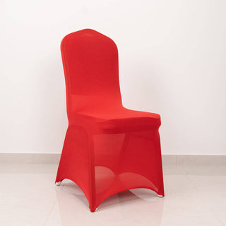 Adorn Your Event With Red Spandex Banquet Slip-On Chair Cover