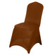 Cinnamon Brown Spandex Stretch Fitted Banquet Slip On Chair Cover 160 GSM#whtbkgd