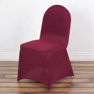 <h3 style="margin-left:0px;"><span style="background-color:transparent;color:#000000;">Premium Burgundy Spandex Stretch Banquet Chair Covers</span>