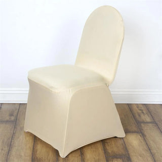 <h3 style="margin-left:0px;"><span style="background-color:transparent;color:#000000;">Premium Champagne Spandex Stretch Banquet Chair Covers</span>